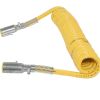 MACK COILED CABLE ASSEMBLY: 15' W/48\" LEAD 2-POLE YELLOW