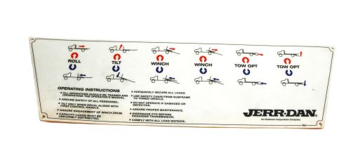 JLG DECAL CONTROL PANEL