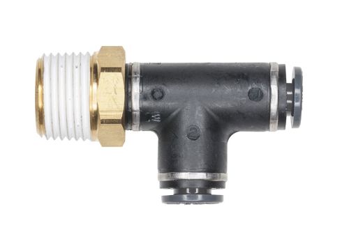 HALDEX MIDLAND FITTING RUN T MALE SWL 5/32T 1/8P PUSH COMP