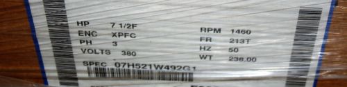 BALDOR ELECTRIC MOTOR 7.5HP 380V 50Hz 213T