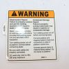 JLG DECAL WARNINGWELD SAFETY