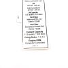 JLG DECAL - NOTICE - FORD ENGINE SPEC