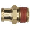 HALDEX BRASS MALE CONNECTOR 1/4T  1/8P  .98 L1