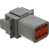 DEUTSCH CONNECTOR RCPT HOUSING 8 POS