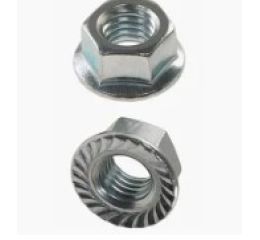 SERRATED FLANGE NUT #10-24 ZINC