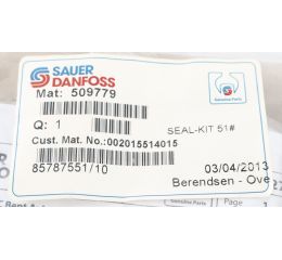 SEALKIT FOR SERIES 51-1V/D/C MOTOR FR SIZE 060-110