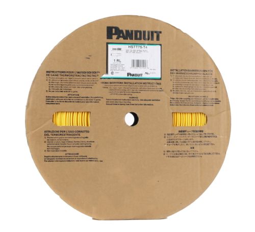 PANDUIT HEAT SHRINK TUBING YELLOW 3/4 ID 200 FT ROLL