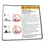 JLG DECAL - CRUSHING & TIPPING (SP