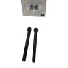 DAMAN HEADER BLOCK  ALUMINUM  TWO OPPOSITE PORTS OUT