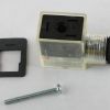 AUTOMATIC VALVE DIN CONNECTOR L W/STRAIN RELIEF