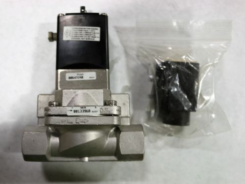 BURKERT SOLENOID VALVE 1/2in 2W NC 304-SS SEAL WATER
