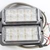 SOUNDOFF SIGNAL LIGHT: DUAL STACKED SURFACE MOUNT LED AMBER/WHITE