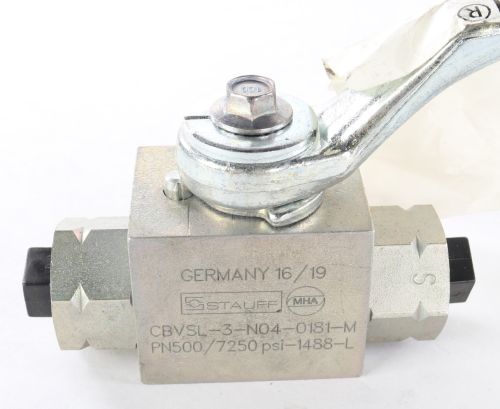 STAUFF BALL VALVE HP 1/4 3-WAY