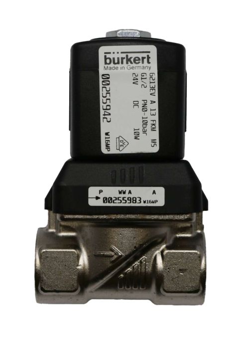 BURKERT SOLENOID VALVE 6213EV A 13 FKM  24V DC 1/2 G