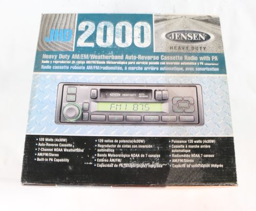 JENSEN RADIO - AM/FM/WEATHER CASSETTE