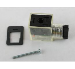 DIN CONNECTOR L W/STRAIN RELIEF