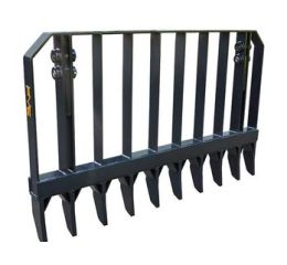9' ROOT RAKE (WITH MOUNTING BRACKETS & PINS)
