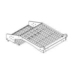 SUPPORT; TRACTOR STEP WELDMENT