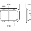 TRUCK-LITE 41 SERIES  LH STOP TAIL TURN LIGHT  PL-3  12V