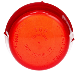 SIGNAL STAT LENS FOR CAB MARKER  RED  SNAP-FIT