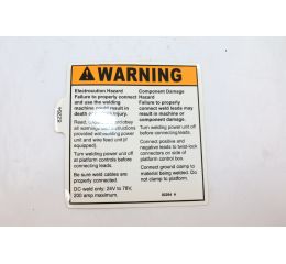 DECAL WARNINGWELD SAFETY