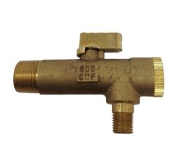 BRASS STRAINER/BALL VALVE