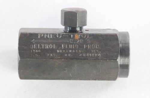 DELTROL CHECK VALVE 1/2IN 5000PSI 1/4IN  PORT 6 PGM