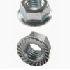 TEREX SERRATED FLANGE NUT #10-24 ZINC