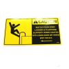 SCHWARZE CAUTION ! WATCH YOUR STEP DECAL